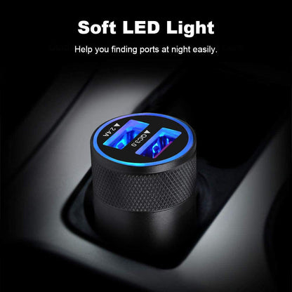 Fast Car Charger, Quick Charging 5.4A/30W Phone USB Adapter Rapid Plug