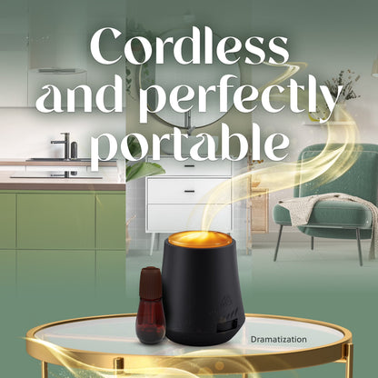Essential Mist Scented Oil Cordless Diffuser Starter Kit, Pumpkin Spice, 2 Piece