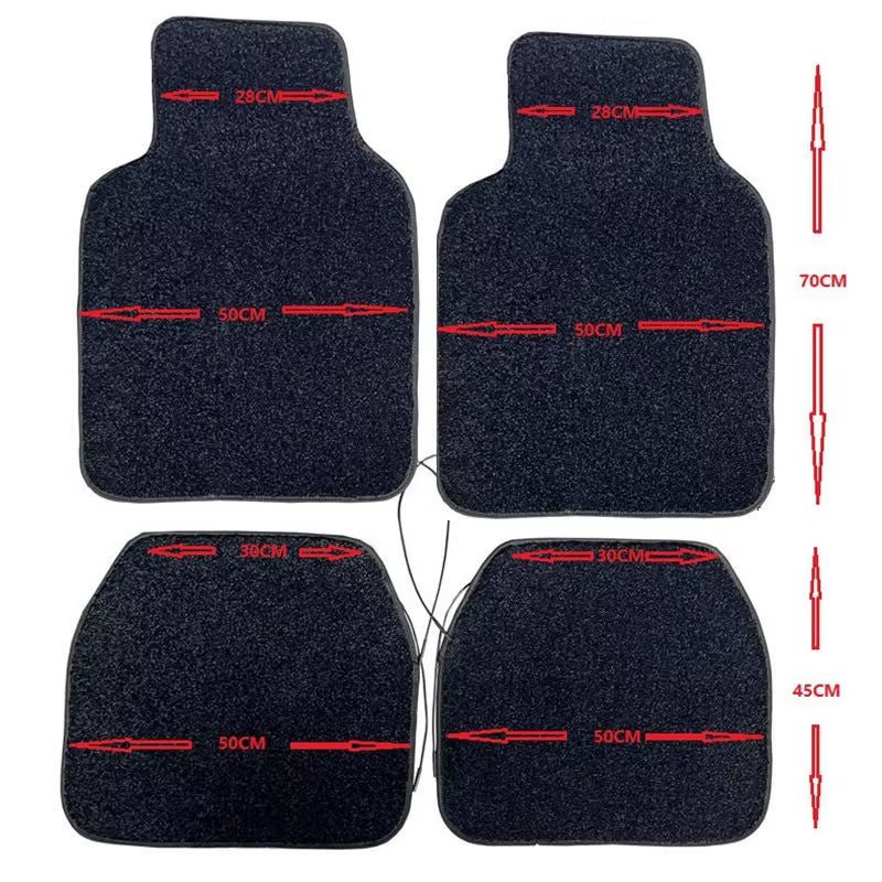 Car Stars Polyester Luxury Waterproof Fiber Optic LED Star Light Rugs Twinkle Starlight Mats APP Remote Control 4Pcs/Set